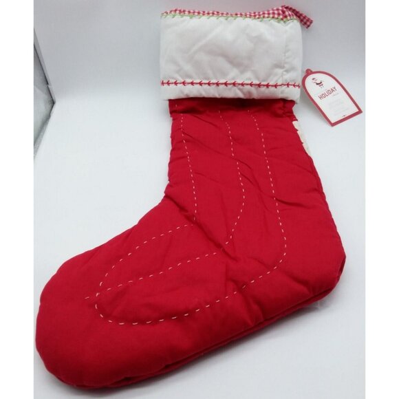 Pottery Barn Kids Claire Christmas Stocking Angel White Gown Holiday Quilted - Picture 12 of 12